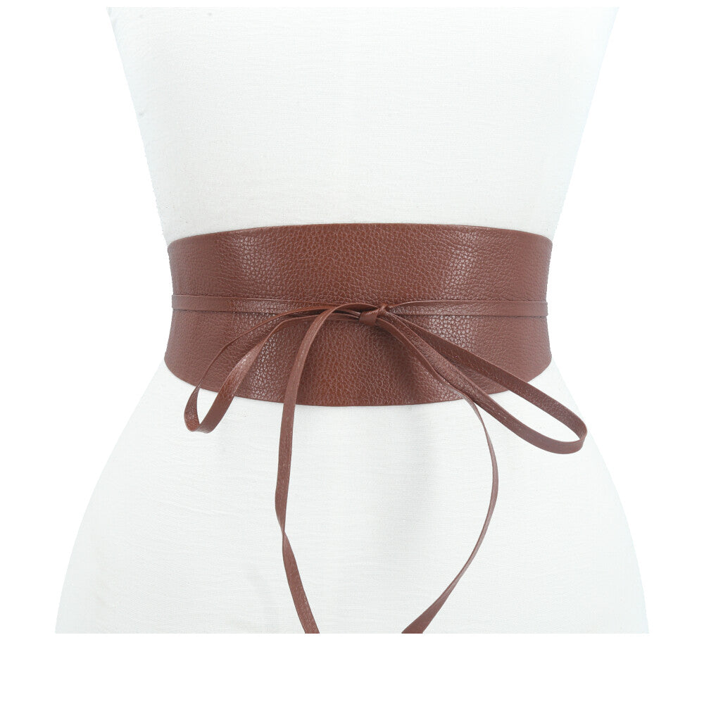 Cinto Faixa Feminino Couro Legítimo Marrom
