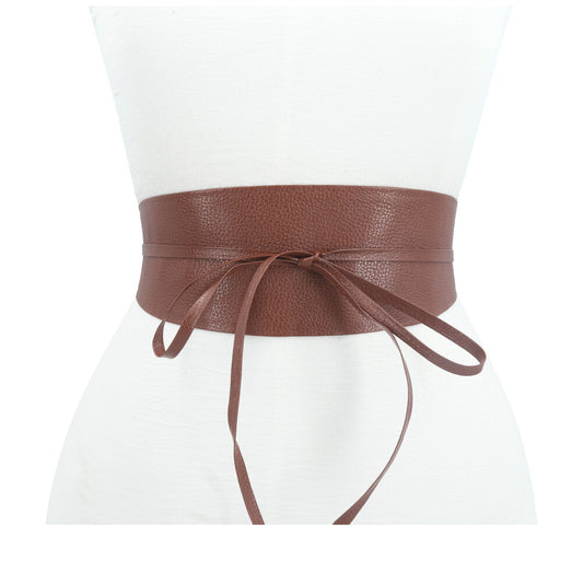 Cinto Faixa Feminino Couro Legítimo Marrom