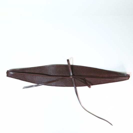 Cinto Faixa Feminino Couro Legítimo Marrom escuro