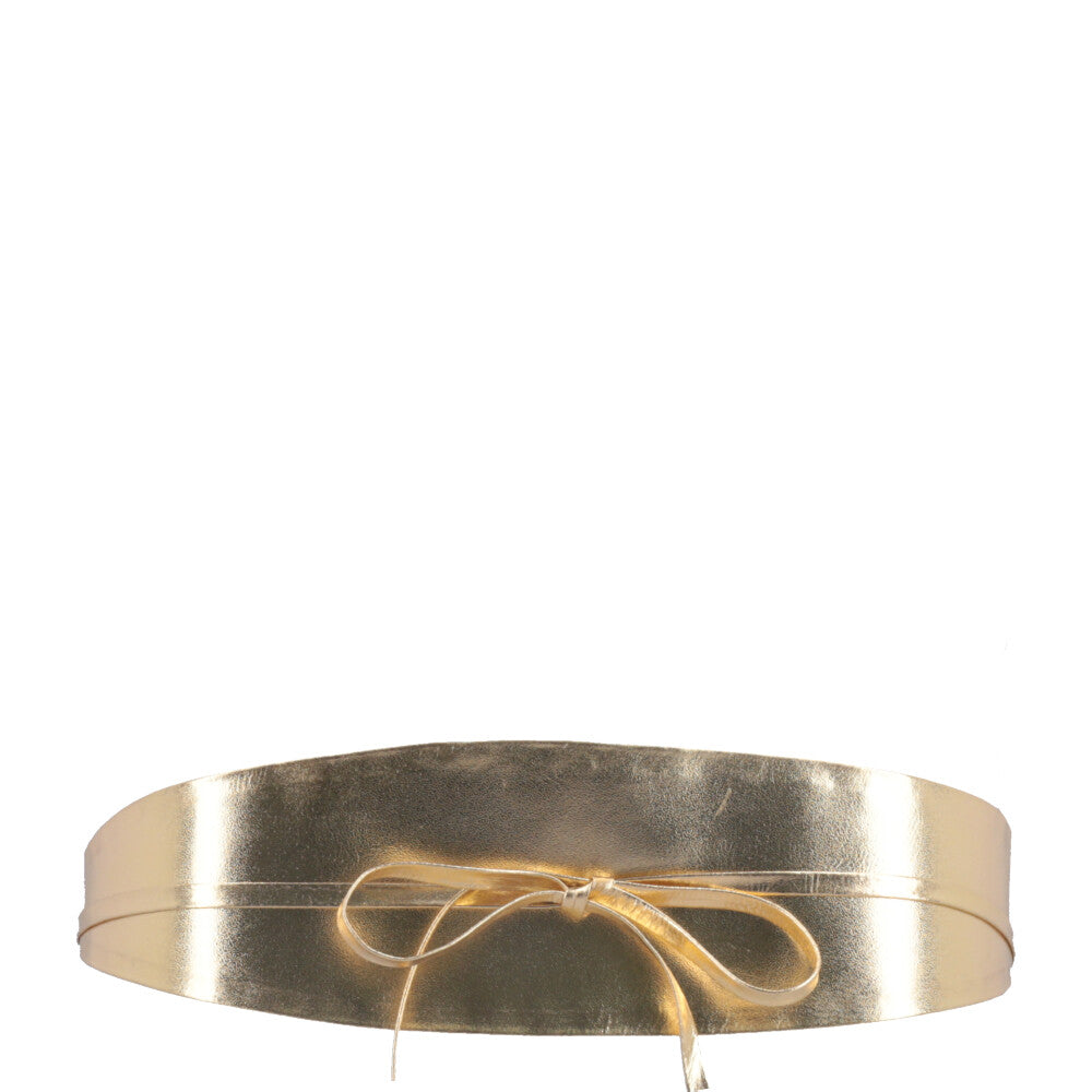Cinto Faixa Feminino Couro Legítimo Ouro