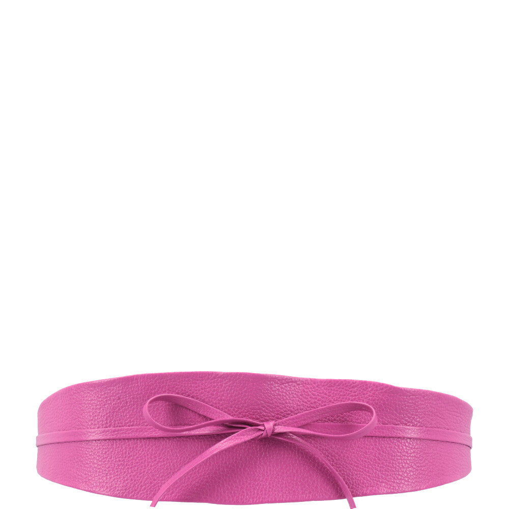 Cinto Faixa Feminino Couro Legítimo Pink