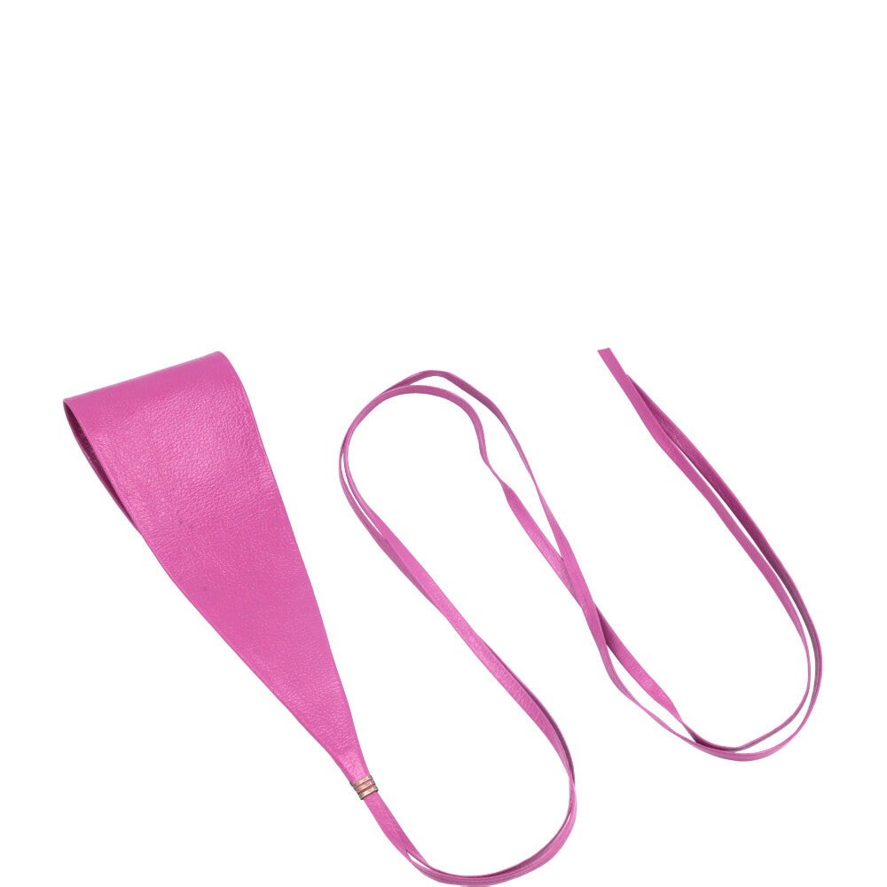 Cinto Faixa Feminino Couro Legítimo Pink