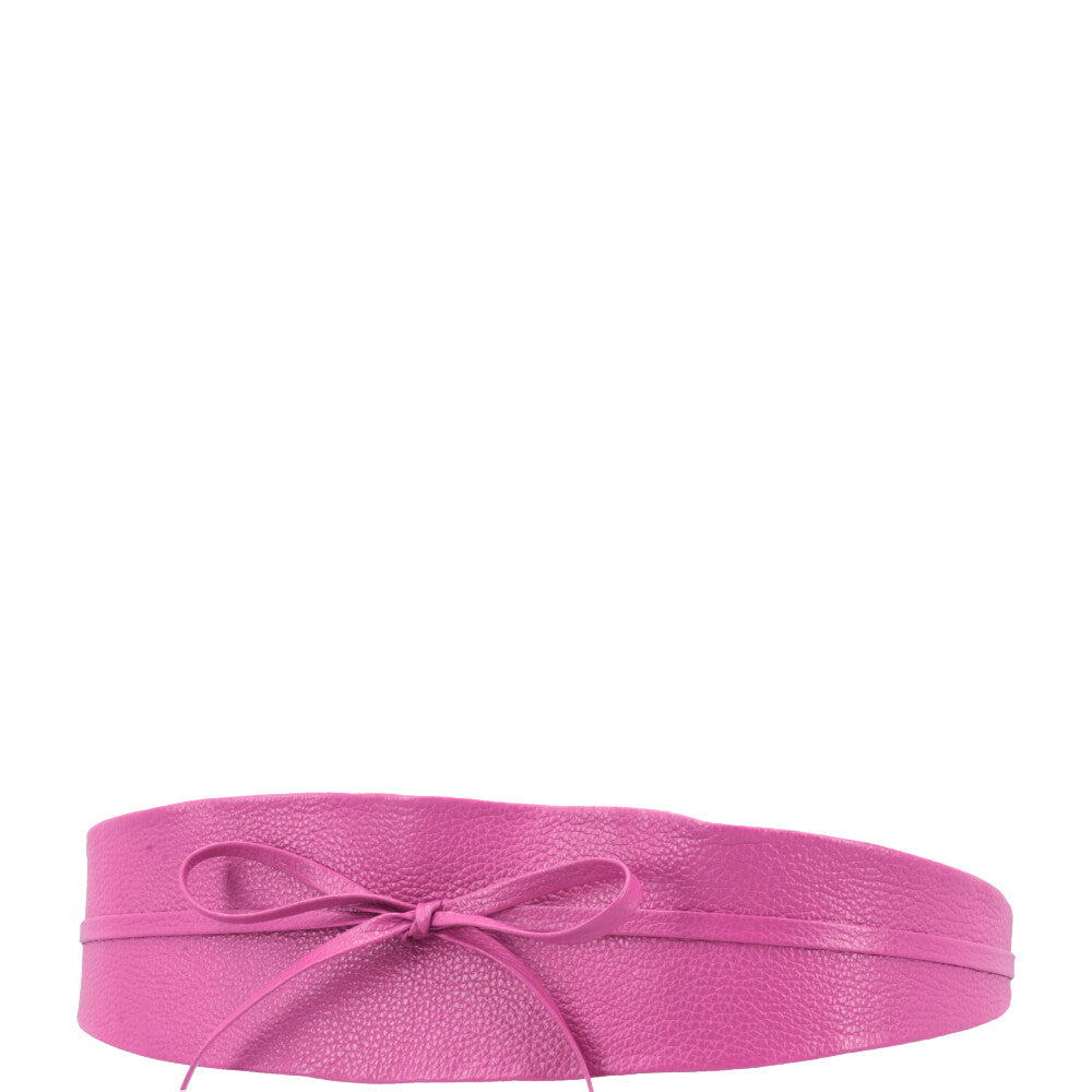 Cinto Faixa Feminino Couro Legítimo Pink