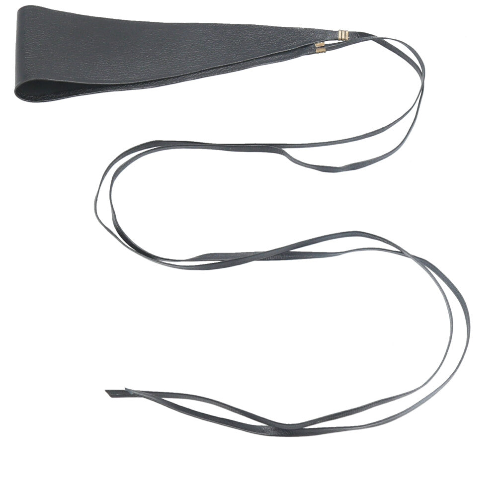 Cinto Faixa Feminino Couro Legítimo Preto