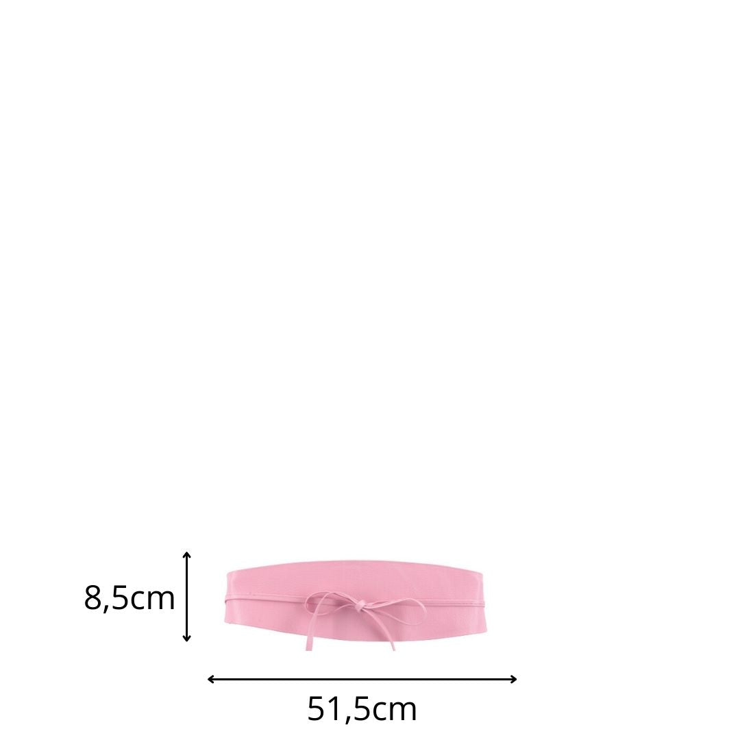 Cinto Faixa Feminino Couro Legítimo Rose