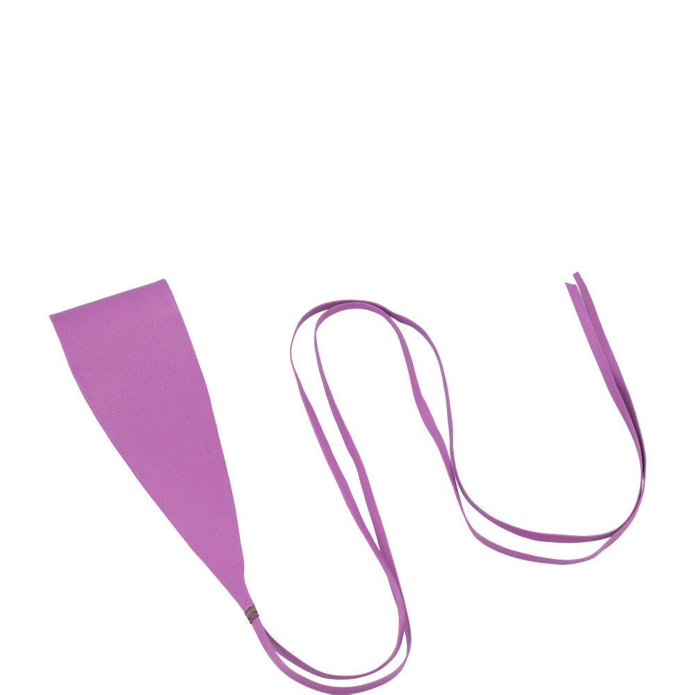 Cinto Faixa Feminino Couro Legítimo Roxo