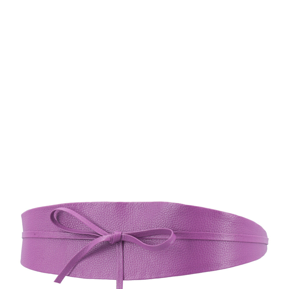 Cinto Faixa Feminino Couro Legítimo Roxo