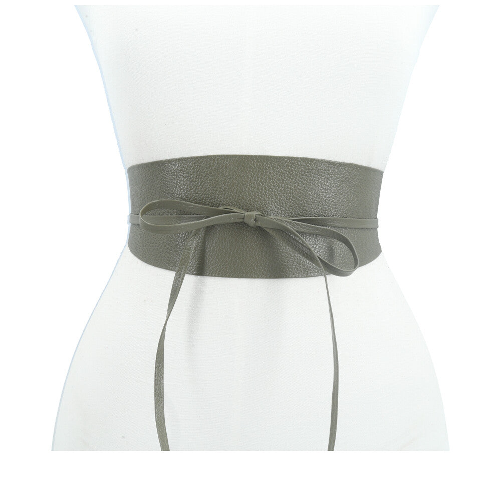 Cinto Faixa Feminino Couro Legítimo Verde