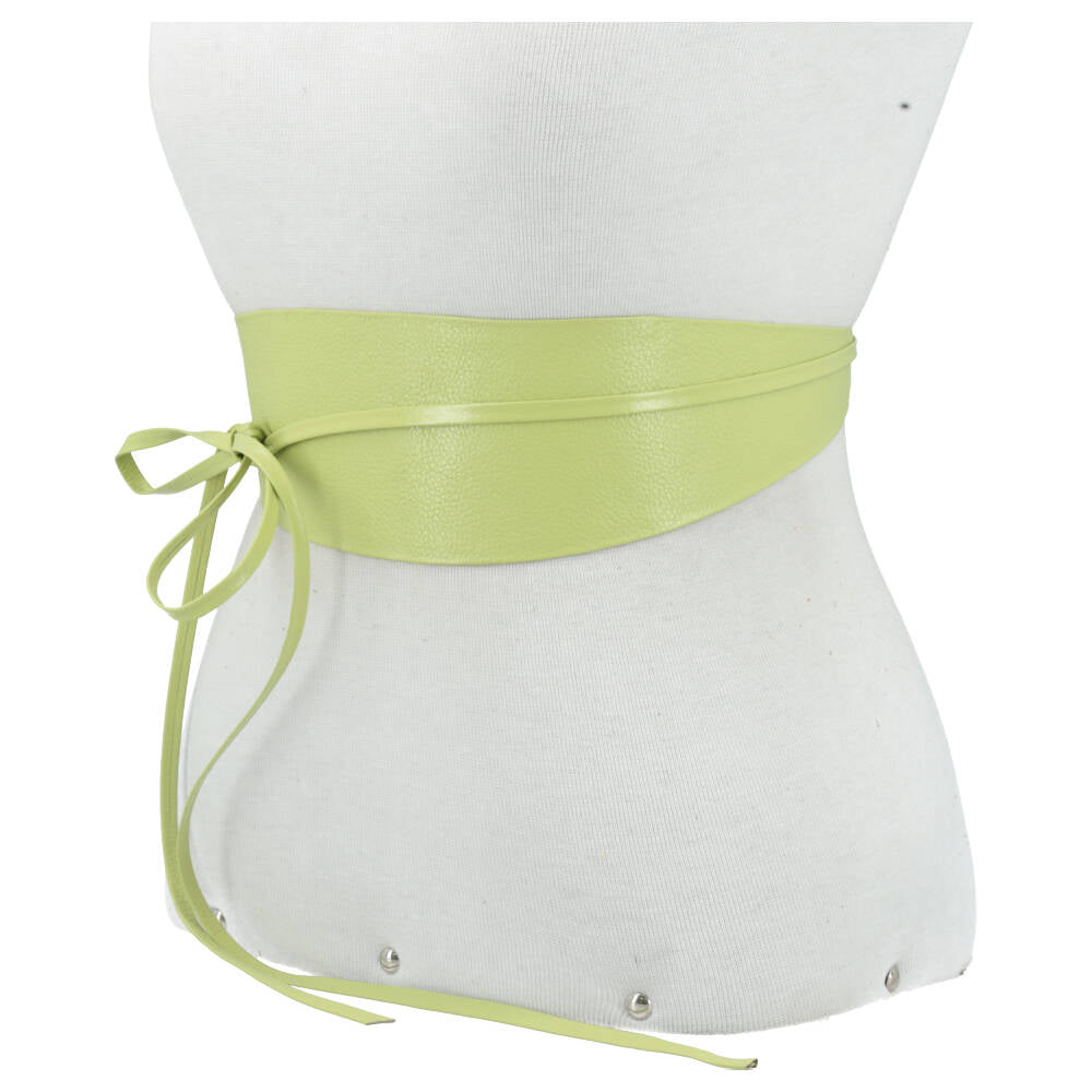 Cinto Faixa Feminino Couro Legítimo Verde claro