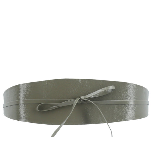 Cinto Faixa Feminino Couro Legítimo Verde escuro