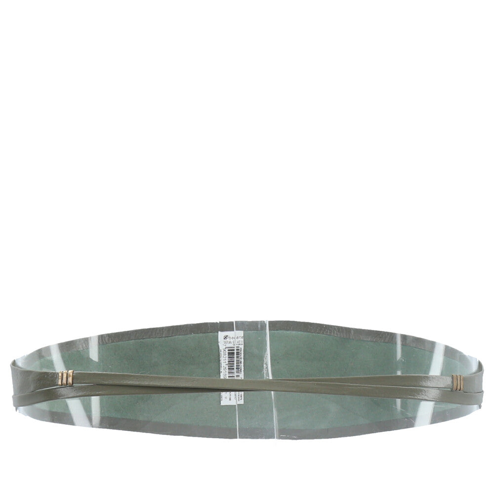 Cinto Faixa Feminino Couro Legítimo Verde escuro