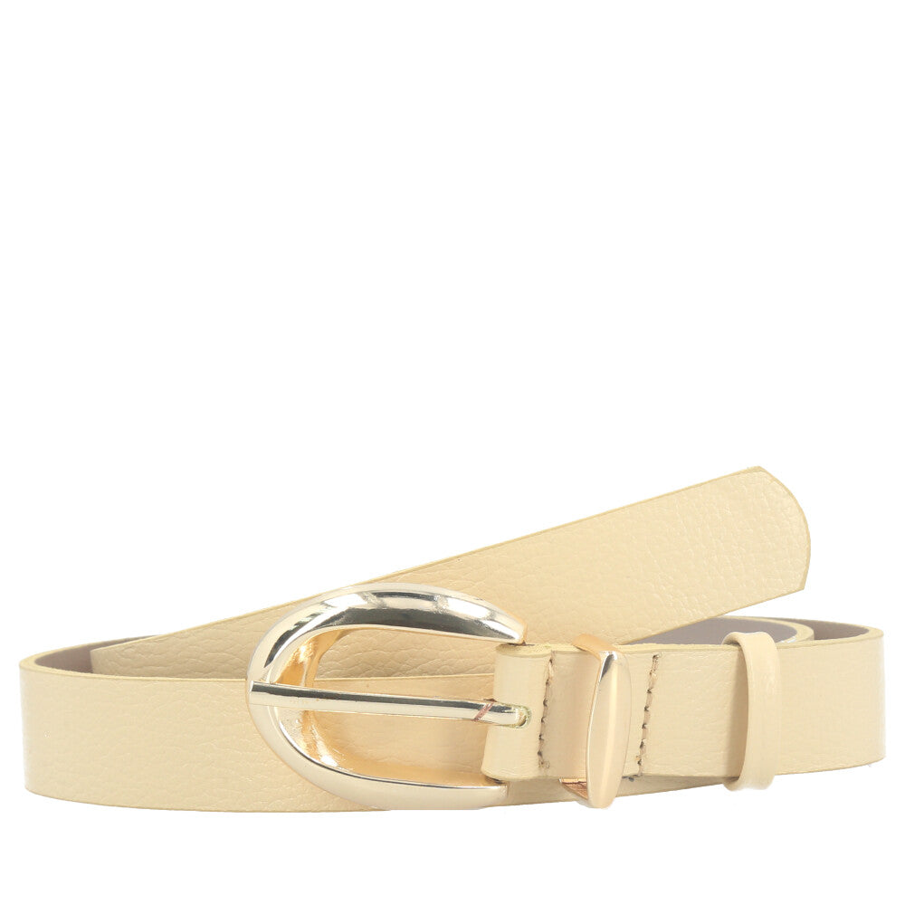 Cinto Feminino de Couro Floater Amarelo