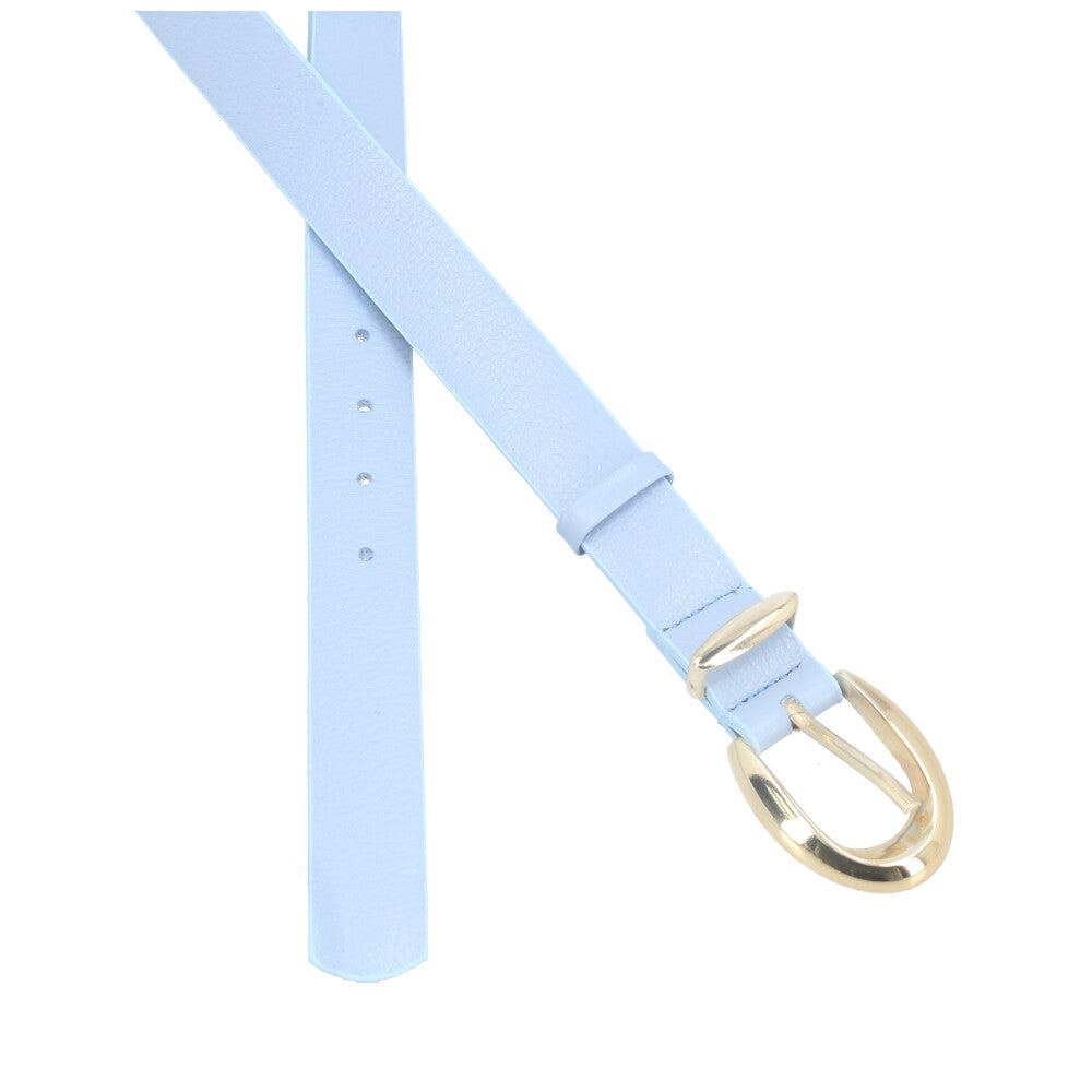 Cinto Feminino de Couro Floater Azul claro
