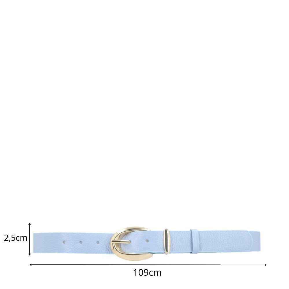 Cinto Feminino de Couro Floater Azul claro