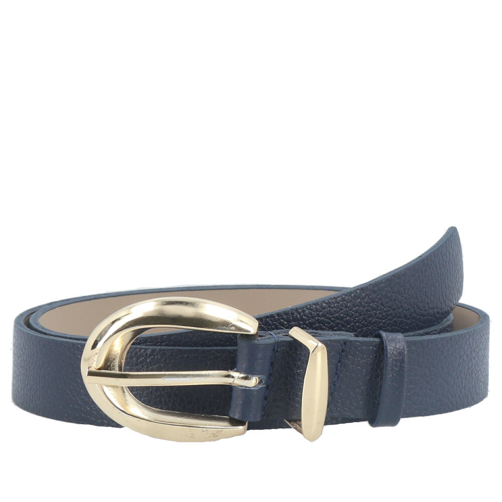 Cinto Feminino de Couro Floater Azul escuro