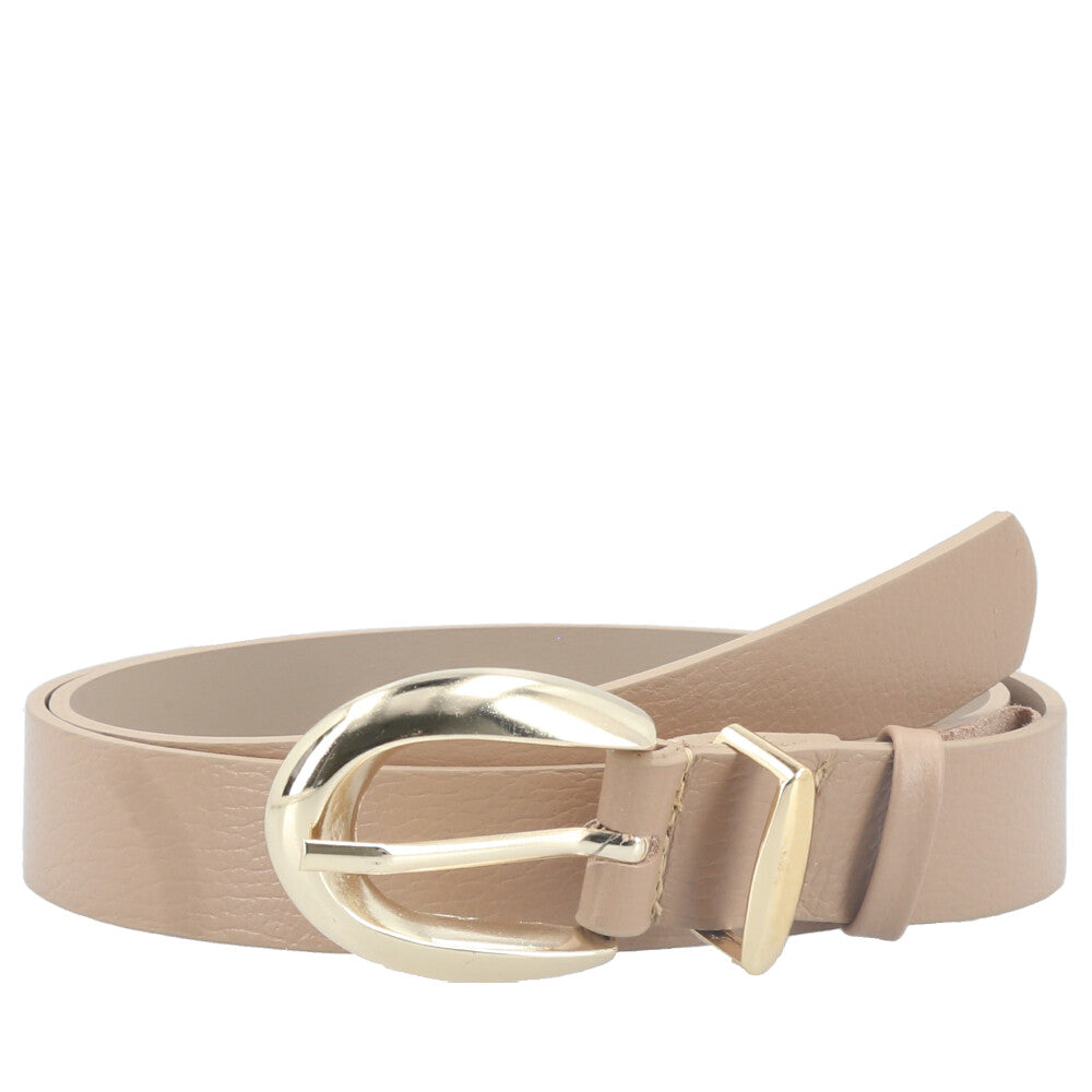 Cinto Feminino de Couro Floater Bege escuro