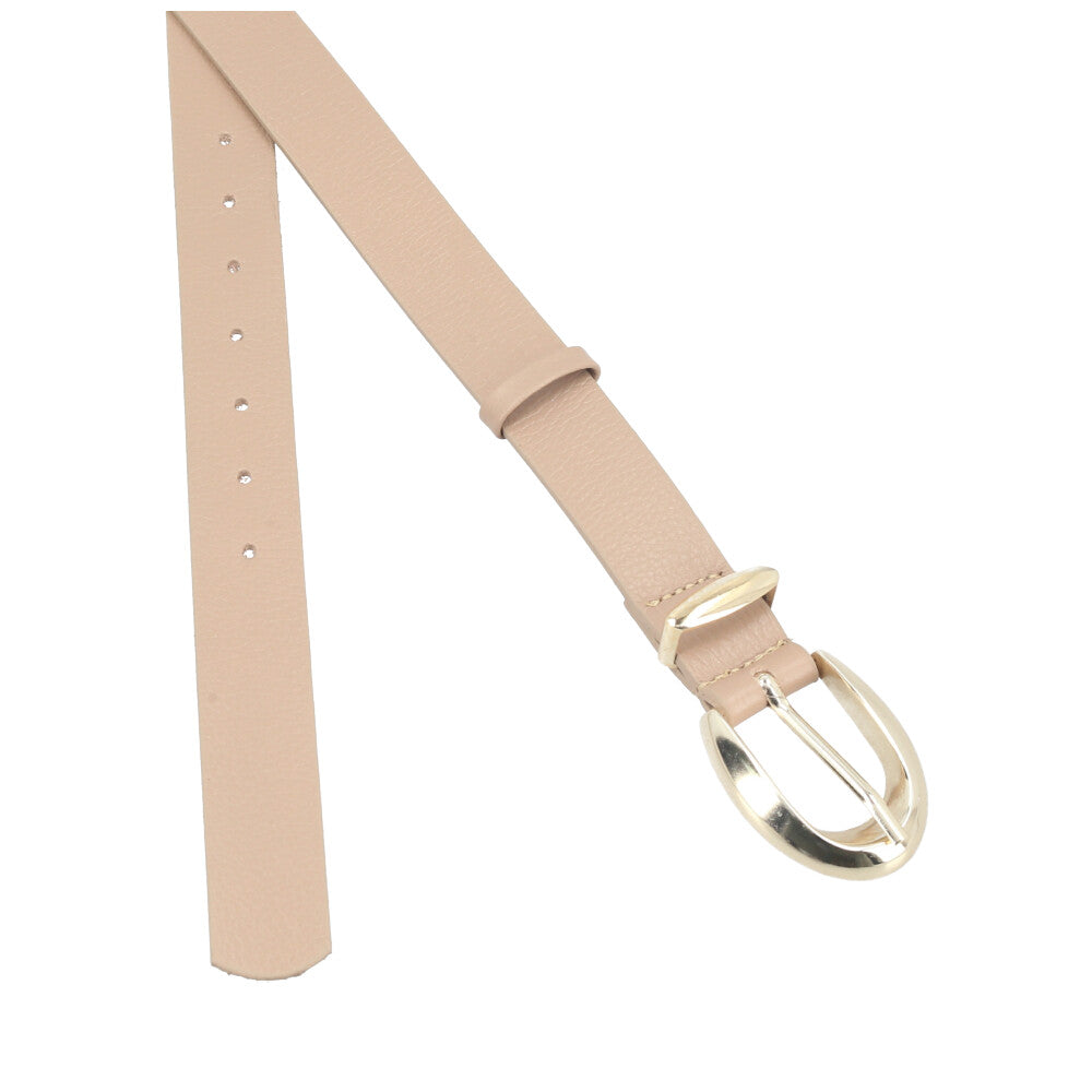 Cinto Feminino de Couro Floater Bege escuro