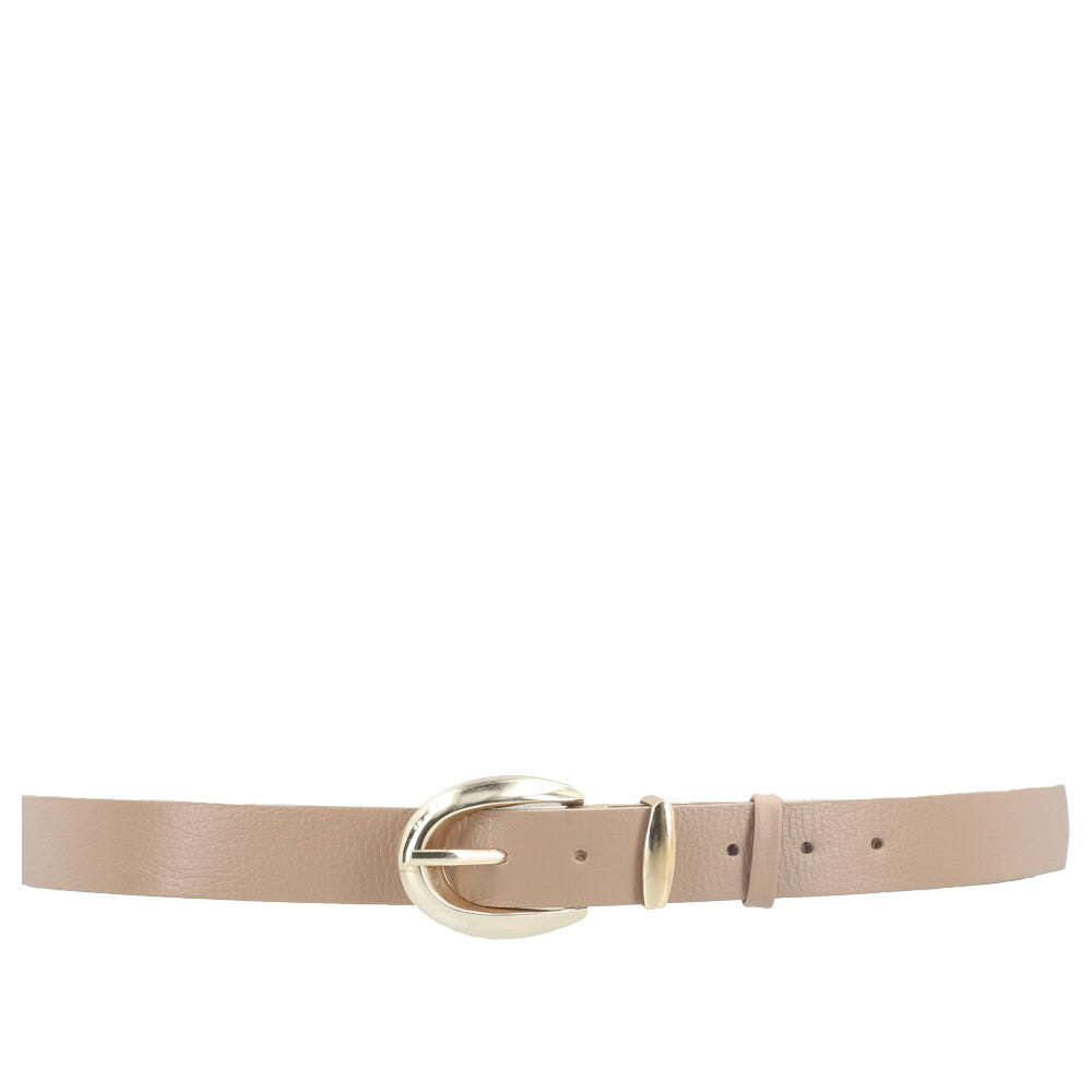 Cinto Feminino de Couro Floater Bege escuro