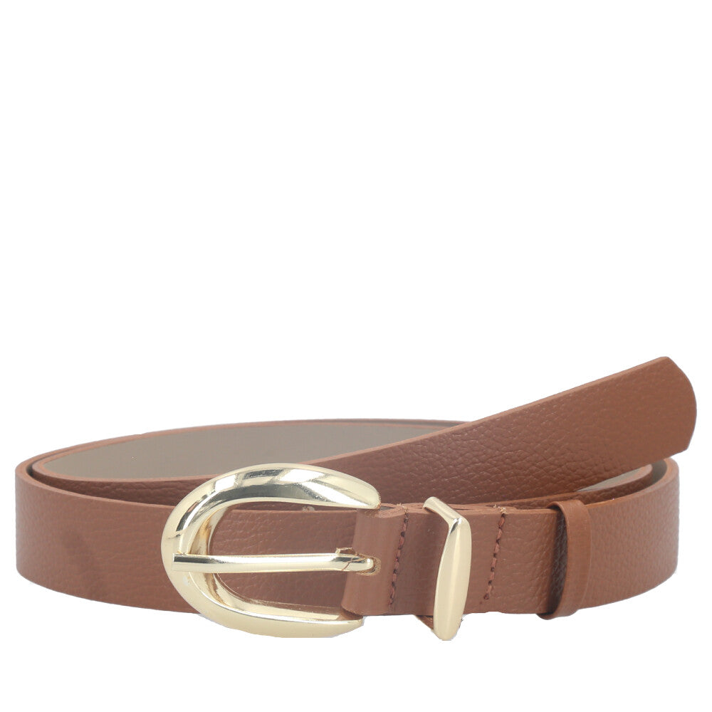 Cinto Feminino de Couro Floater Caramelo