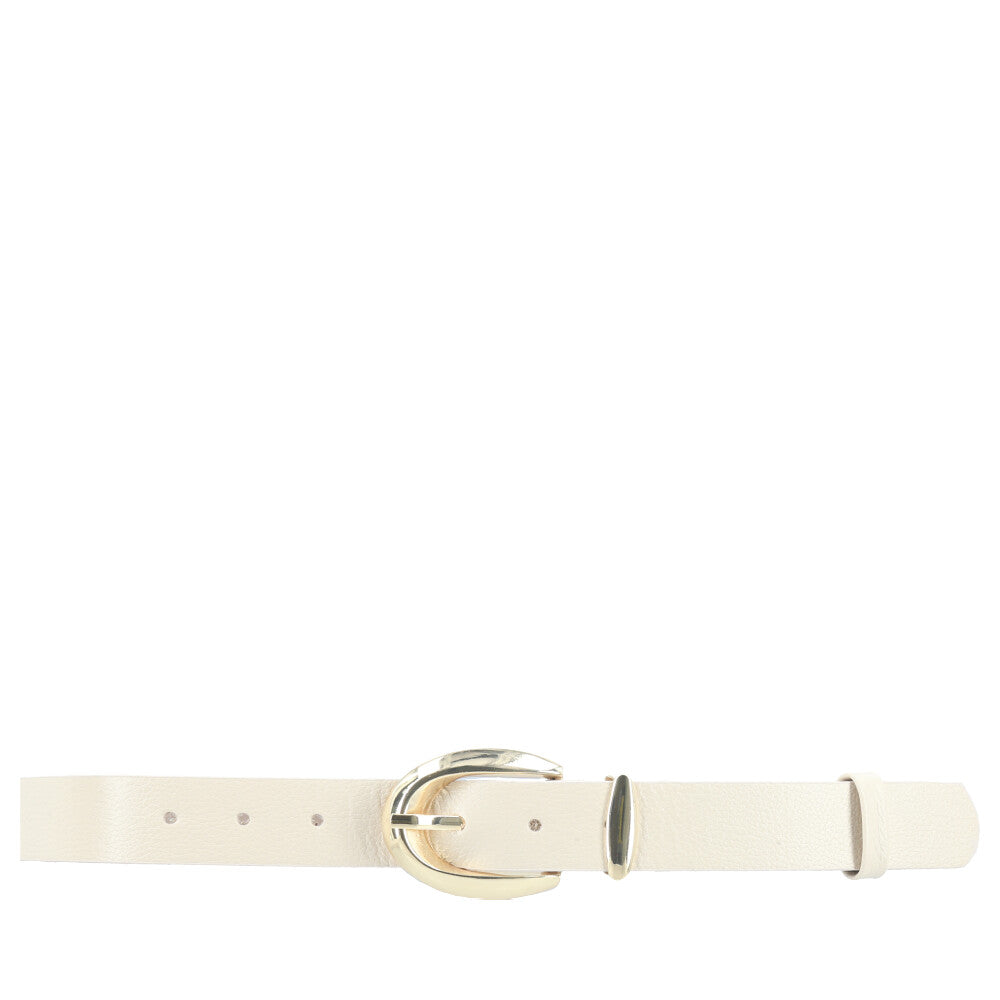 Cinto Feminino de Couro Floater Marfim