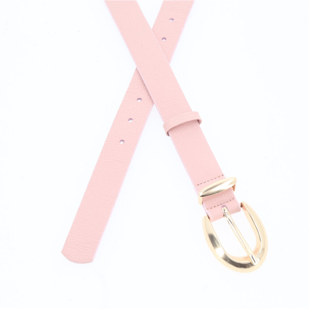 Cinto Feminino de Couro Floater Rosa claro