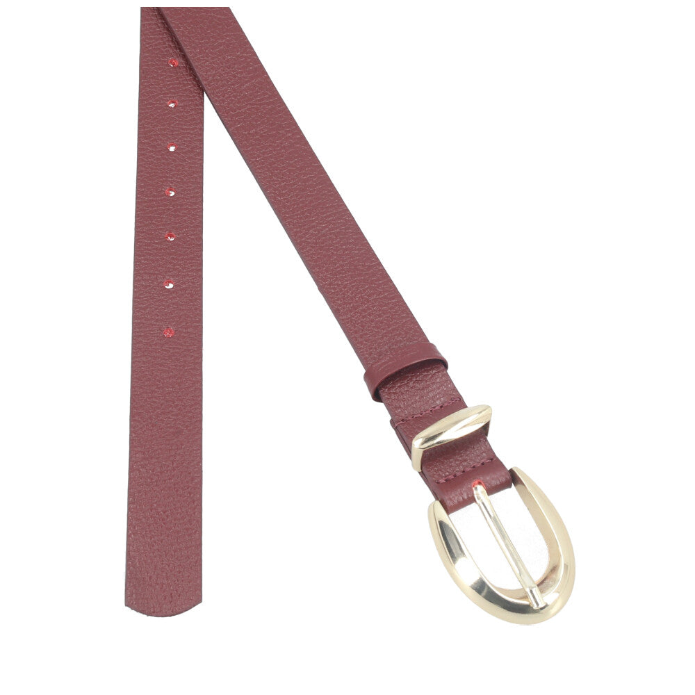 Cinto Feminino de Couro Floater Vinho