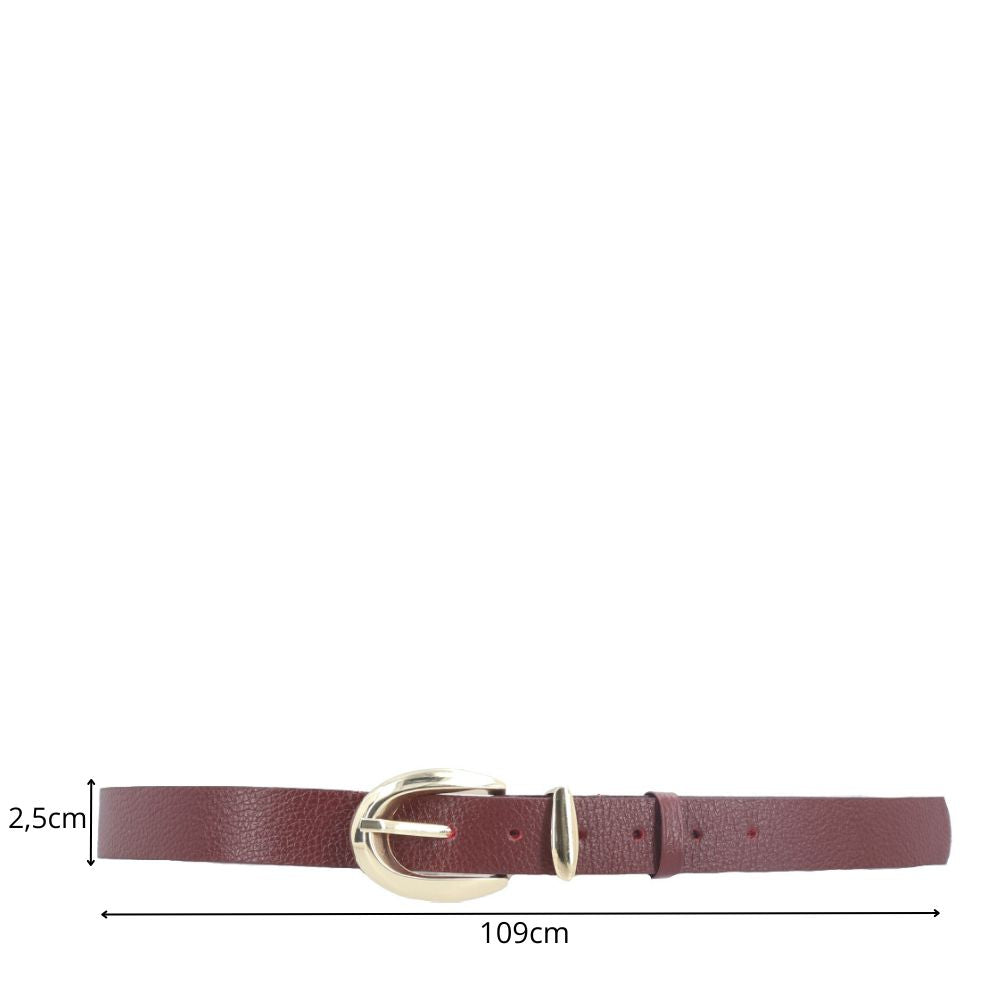 Cinto Feminino de Couro Floater Vinho