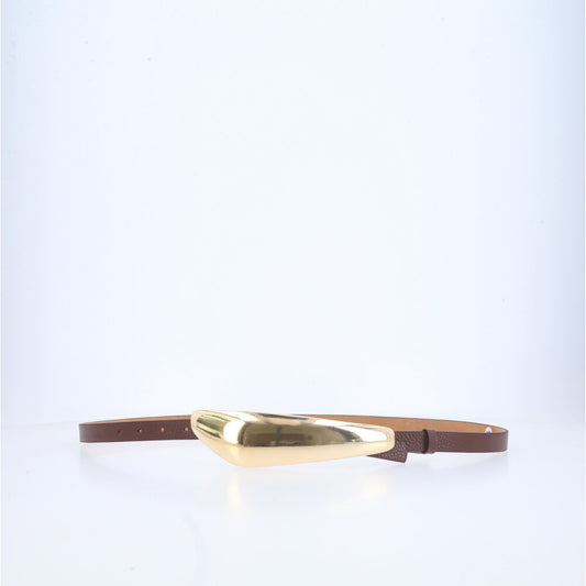 Cinto Feminino em Couro Marrom