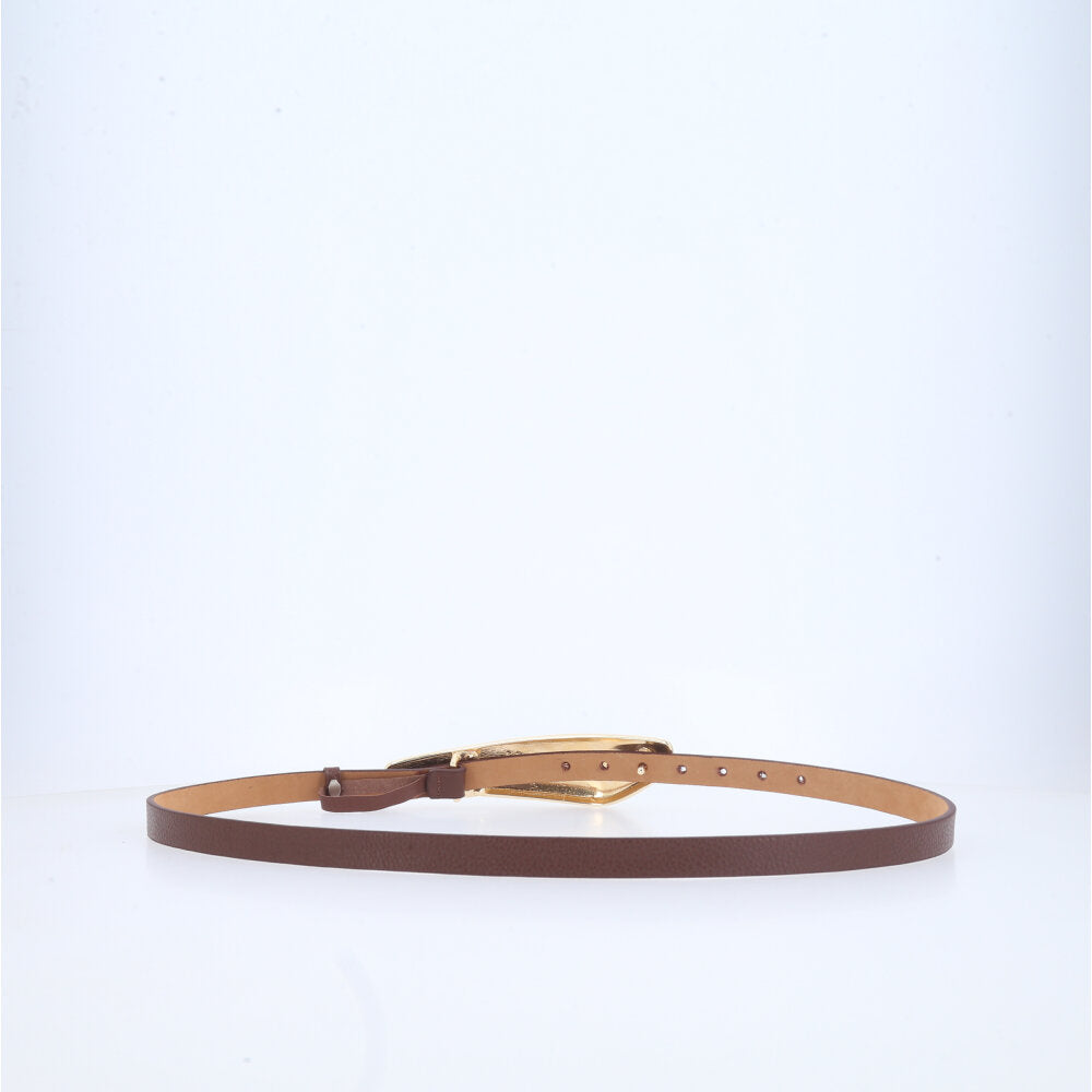 Cinto Feminino em Couro Marrom