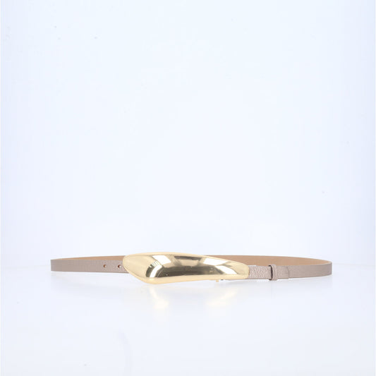 Cinto Feminino em Couro Prata velha