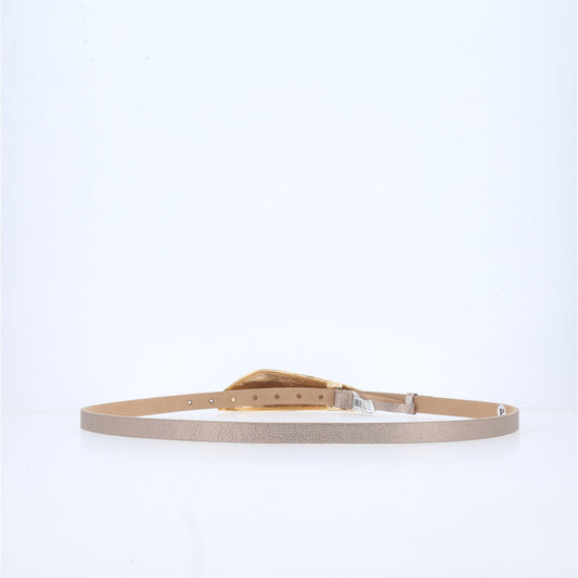 Cinto Feminino em Couro Prata velha