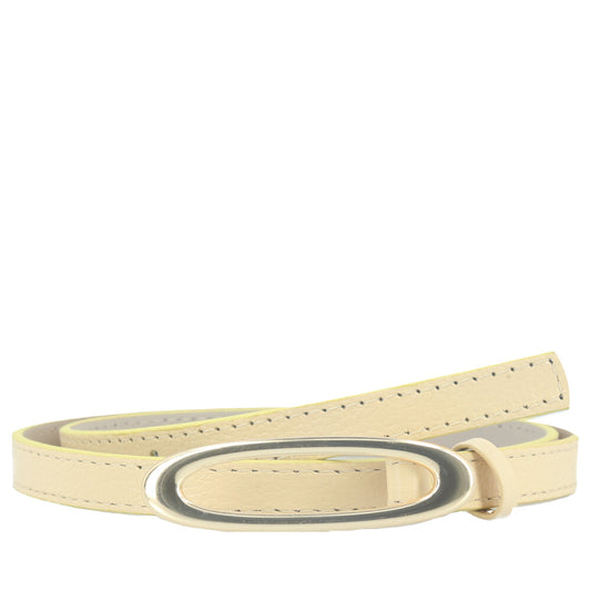 Cinto de Couro Plus Size Nádia Bauarte Amarelo