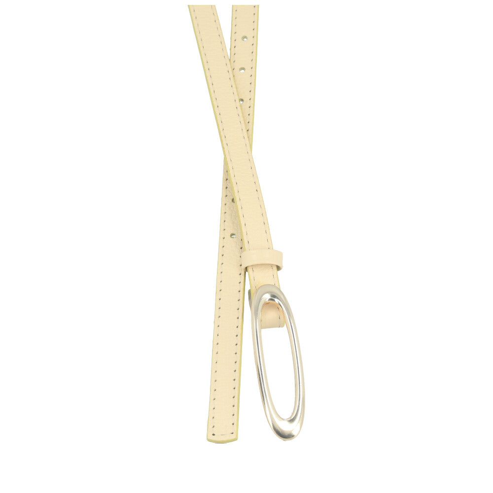 Cinto de Couro Plus Size Nádia Bauarte Amarelo