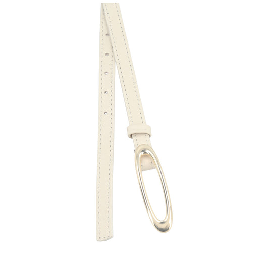 Cinto de Couro Plus Size Nádia Bauarte Marfim