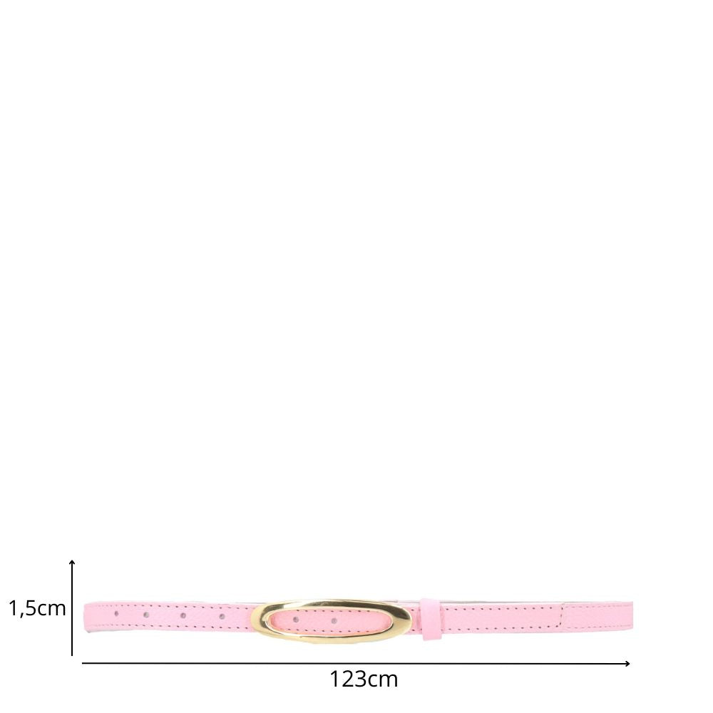 Cinto de Couro Plus Size Nádia Bauarte Rose