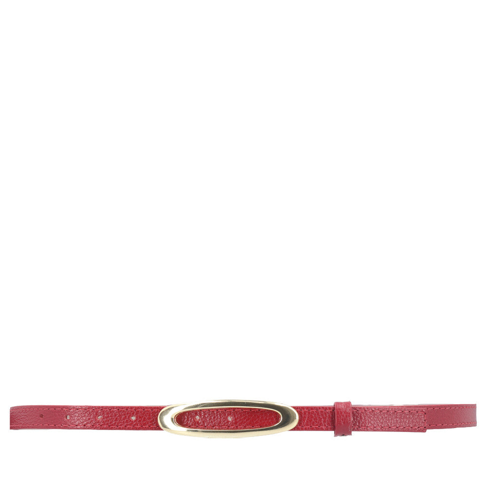 Cinto de Couro Plus Size Nádia Bauarte Vermelho