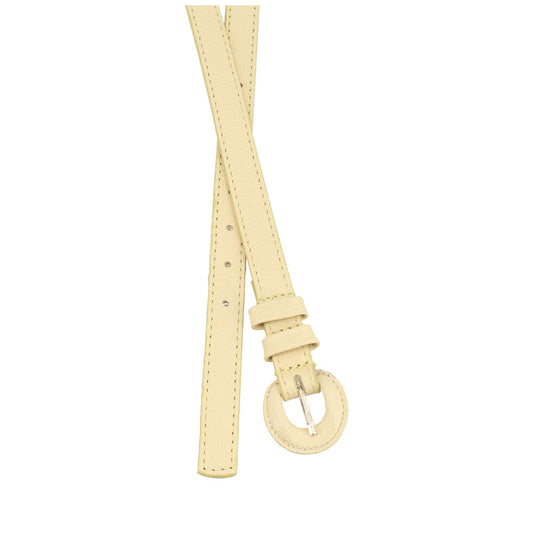 Cinto de Couro Plus Size Milena Bauarte Amarelo
