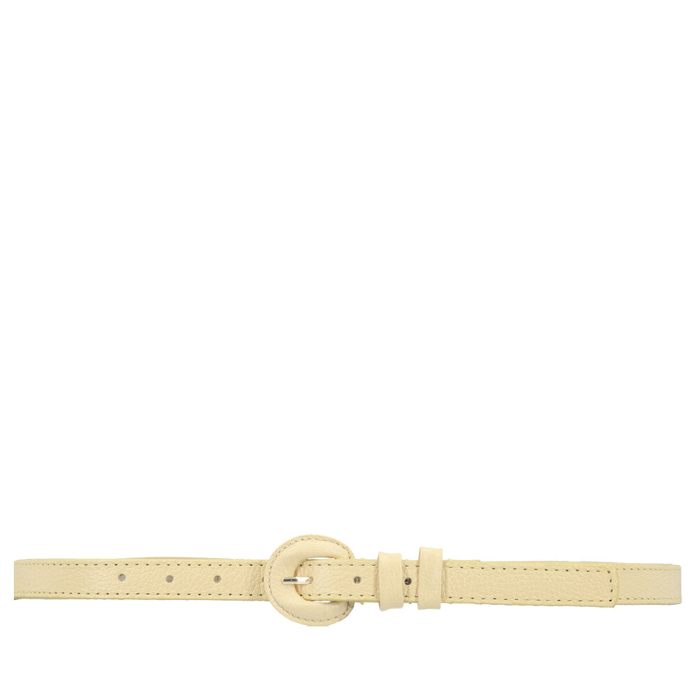 Cinto de Couro Plus Size Milena Bauarte Amarelo