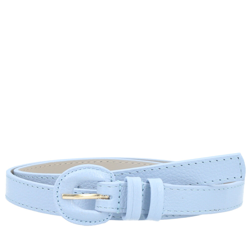 Cinto de Couro Plus Size Milena Bauarte Azul