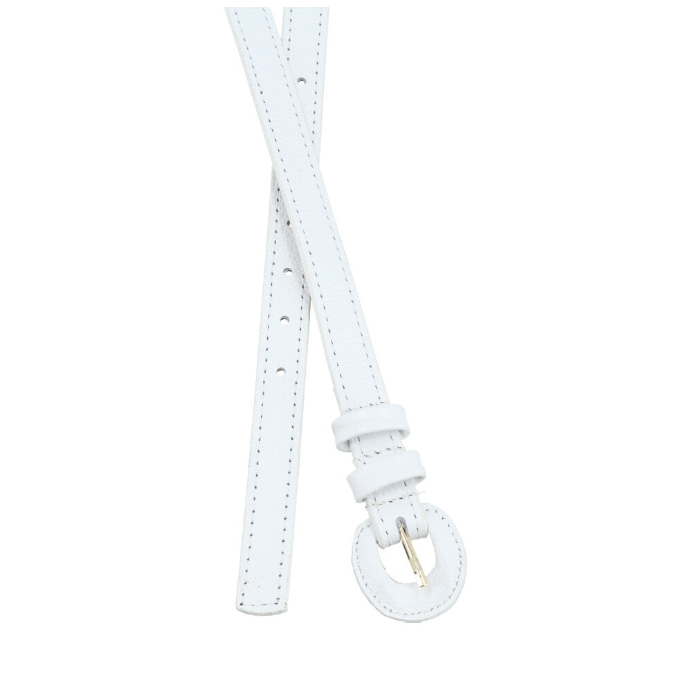 Cinto de Couro Plus Size Milena Bauarte Branco