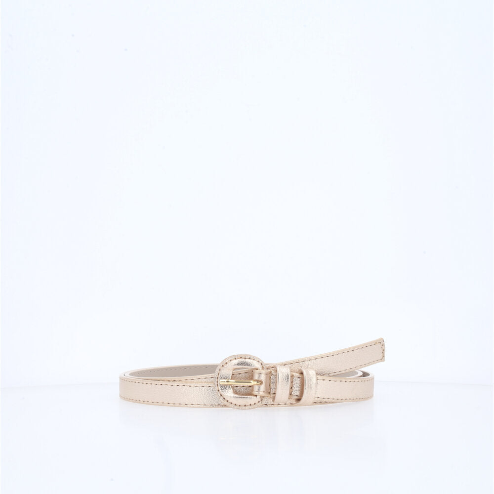 Cinto de Couro Plus Size Milena Bauarte Ouro claro