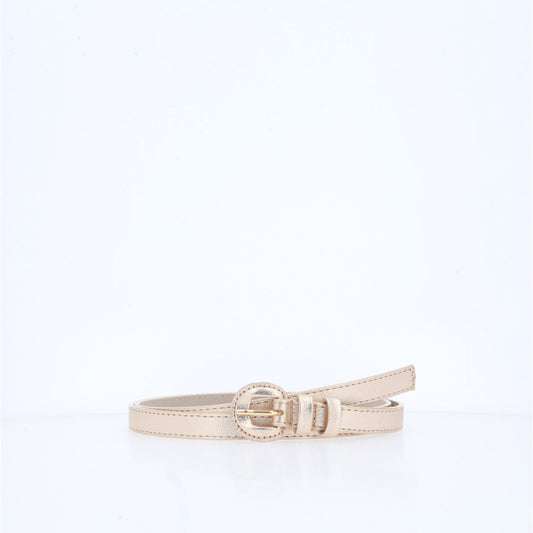 Cinto de Couro Plus Size Milena Bauarte Ouro claro