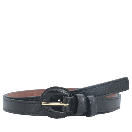 Cinto de Couro Plus Size Milena Bauarte Preto