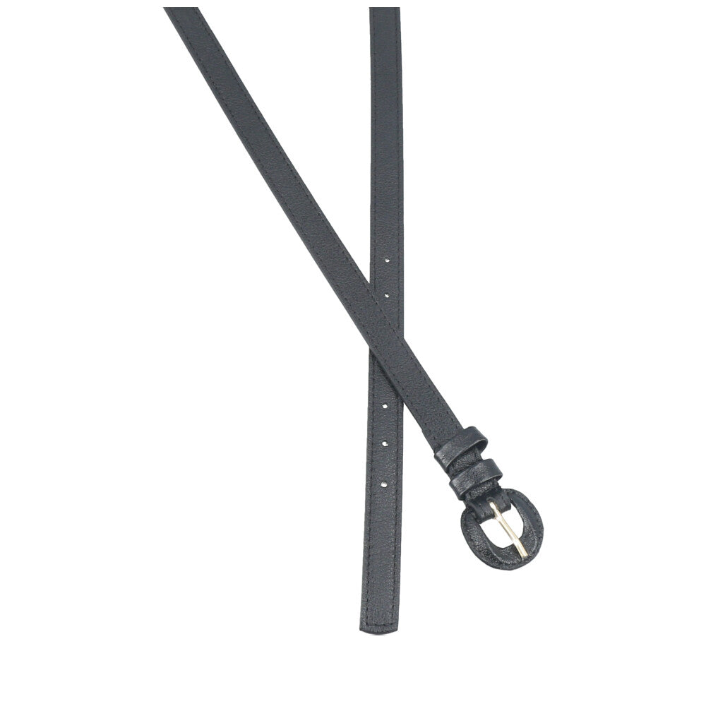 Cinto de Couro Plus Size Milena Bauarte Preto