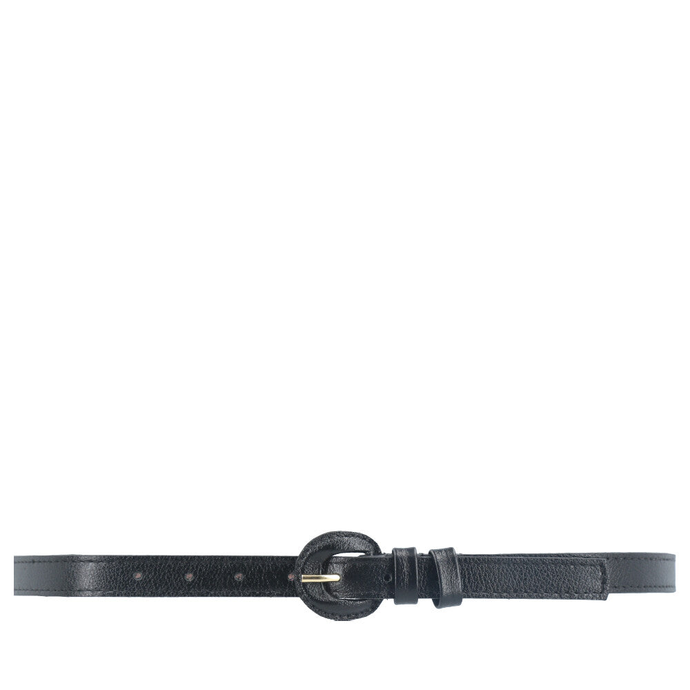 Cinto de Couro Plus Size Milena Bauarte Preto