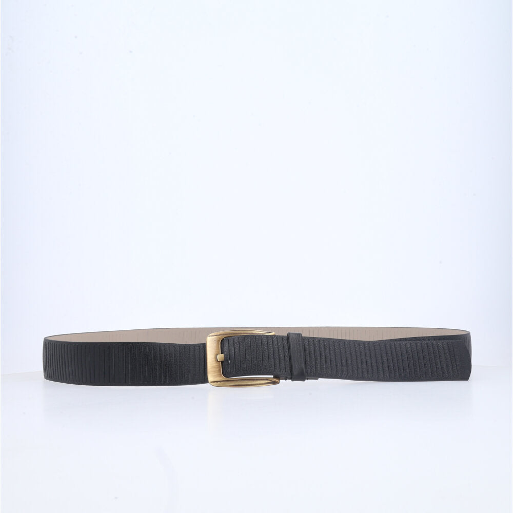 Cinto Feminino Plus Size de Couro Legítimo Preto