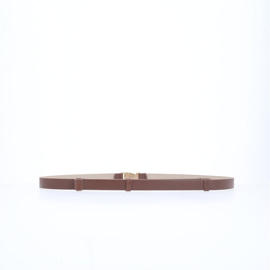 Cinto de Couro com Fivela Engate Marrom