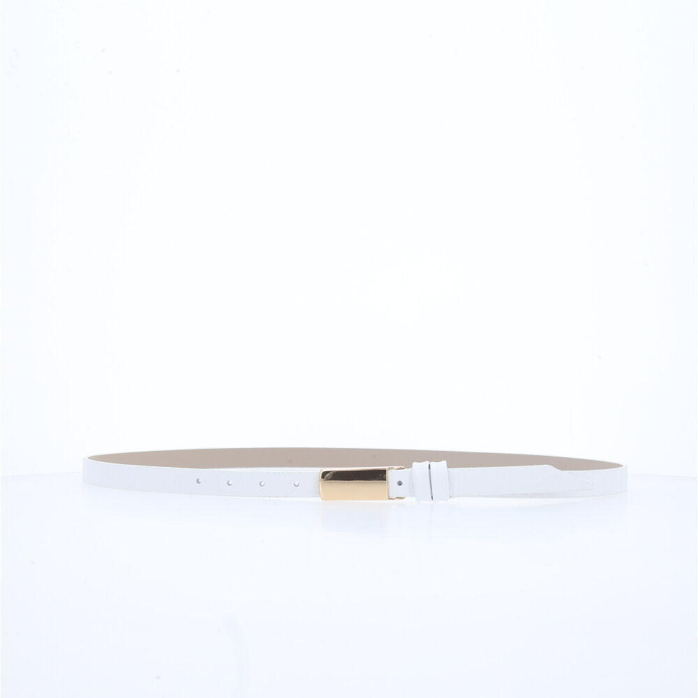 Cinto Feminino em Couro Branco