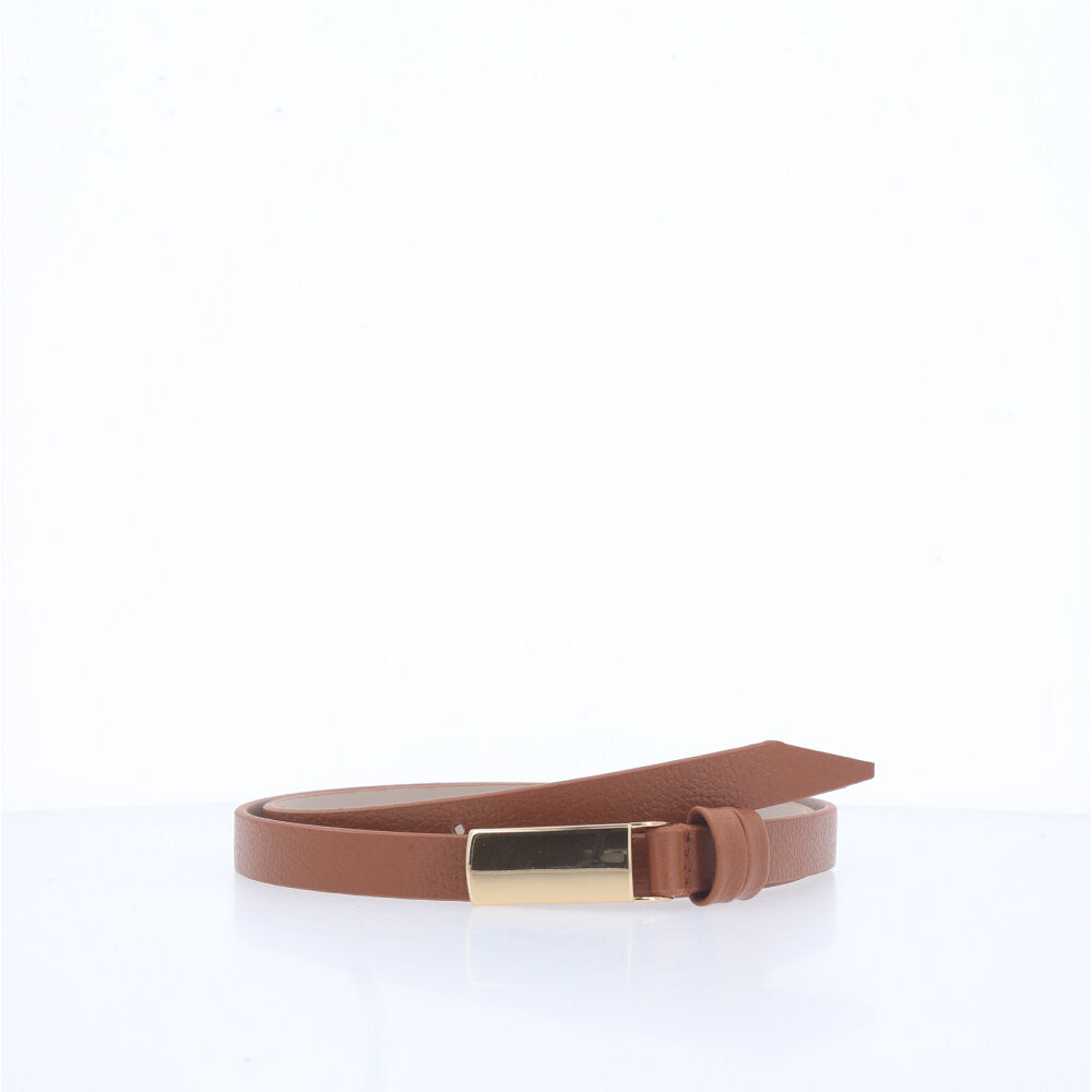 Cinto Feminino em Couro Caramelo