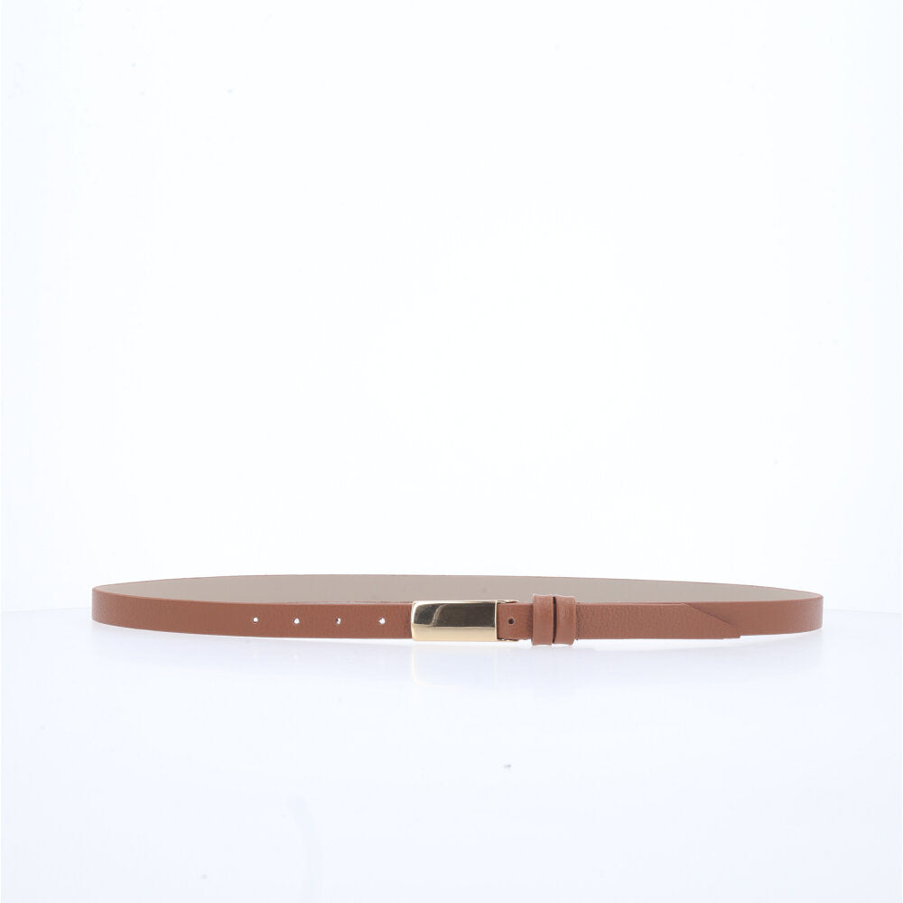 Cinto Feminino em Couro Caramelo